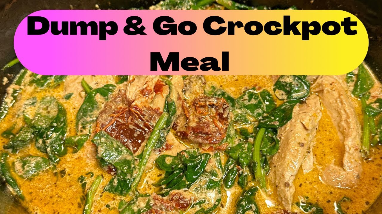 Dump and Go crockpot meal / Crockpot Tuscan Chicken