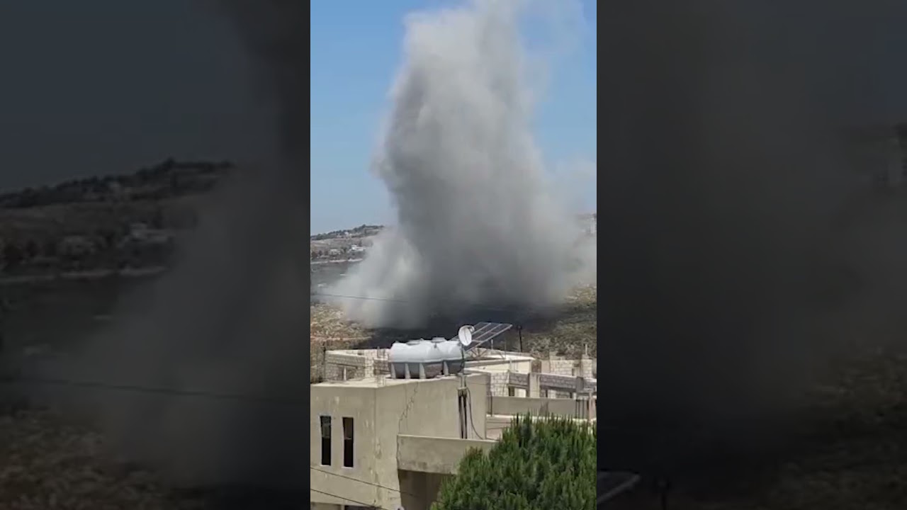 Smoke rises in south Lebanon after Israeli strike