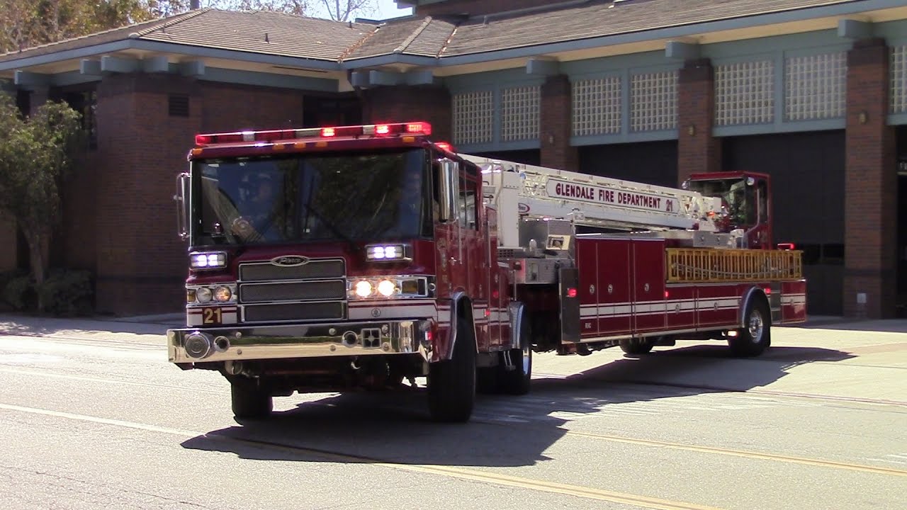 Glendale Fire Battalion 2, Truck 21 & Burbank Fire Battalion 1