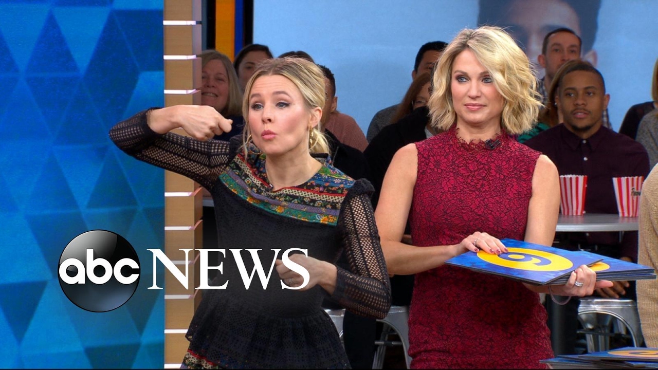 Anthony Anderson and Kristen Bell play running charades live on 'GMA'