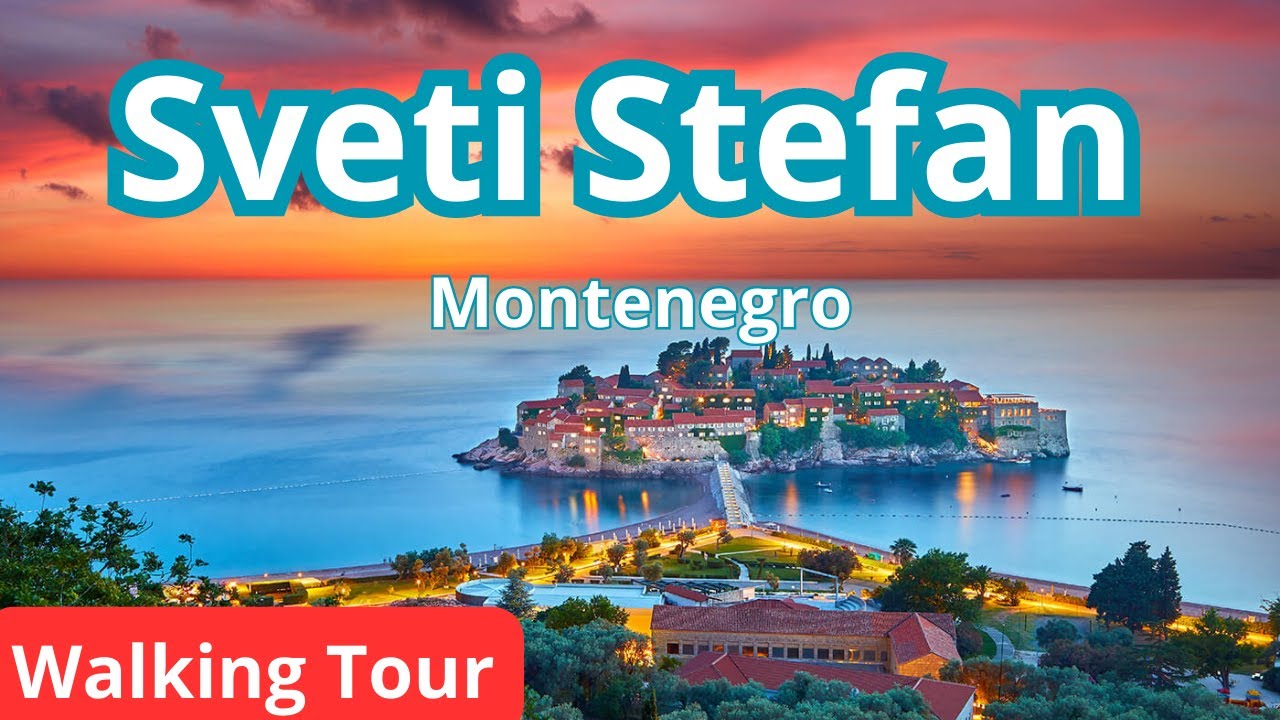 Sveti Stefan, Montenegro 🇲🇪 Walking Tour | 2023 | 4K | Travel Without Words