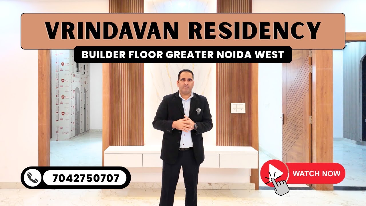 3 BHK Builder Floor Greater Noida West | Vrindavan Residency | Ready to Move
