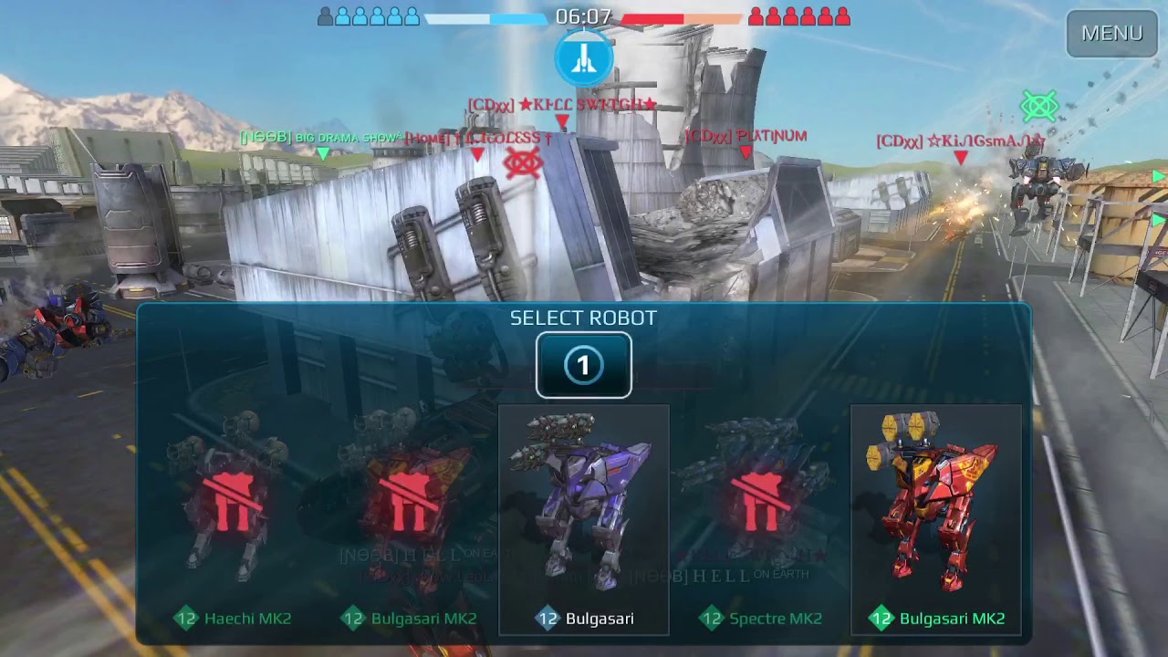 War Robots - NOOB vs CDXX | KING OF THE HILL INTENSE BATTLE