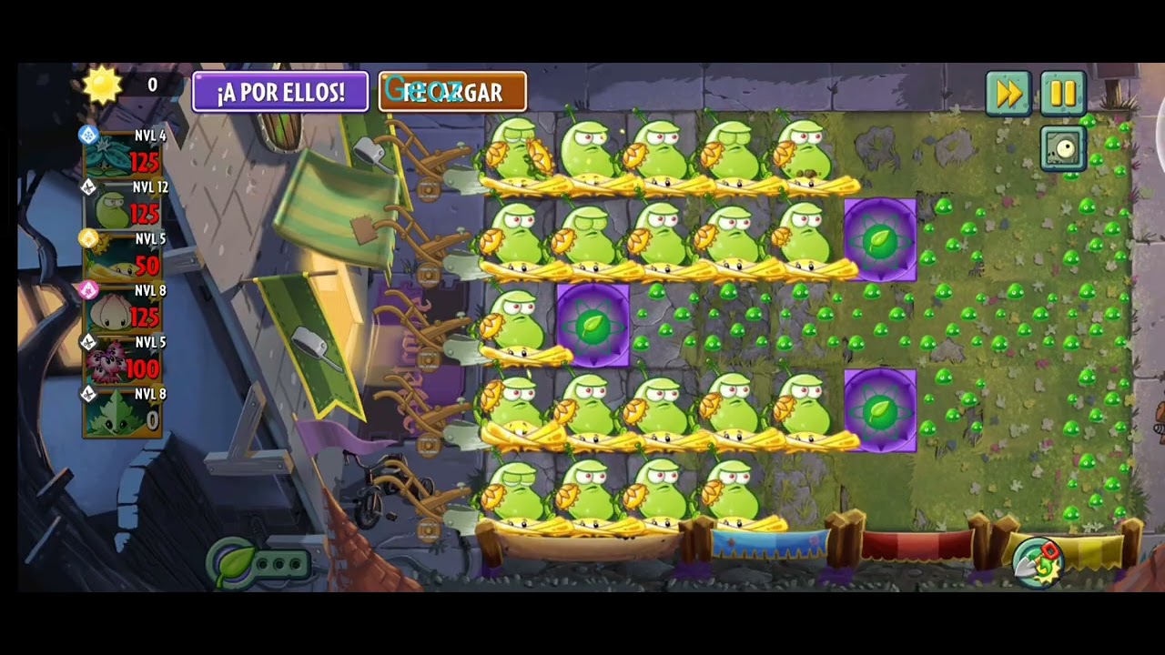 Arena. Menta y  Pala🪏, veces Plantas 🆚 Zombies 2 📱