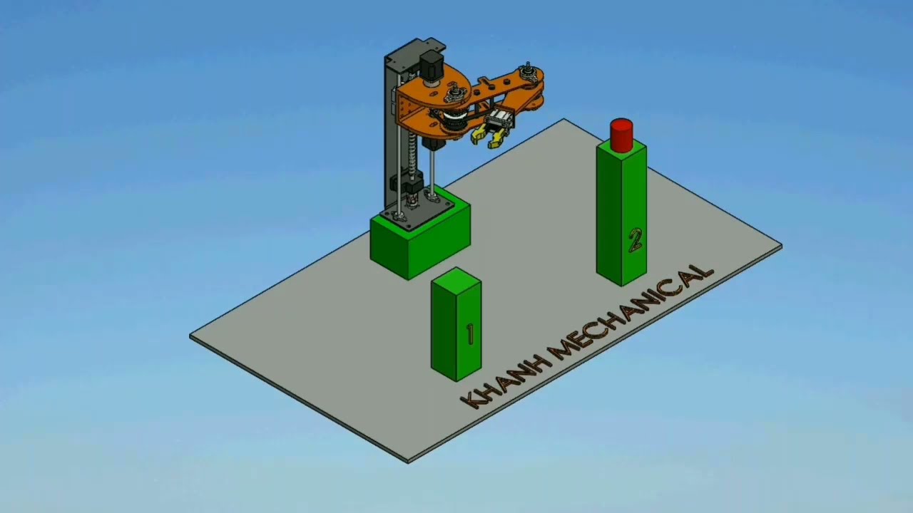 Hướng dẫn mô phỏng cánh tay robot bằng Solidworks | Robot Arm Animation | Mate Controller
