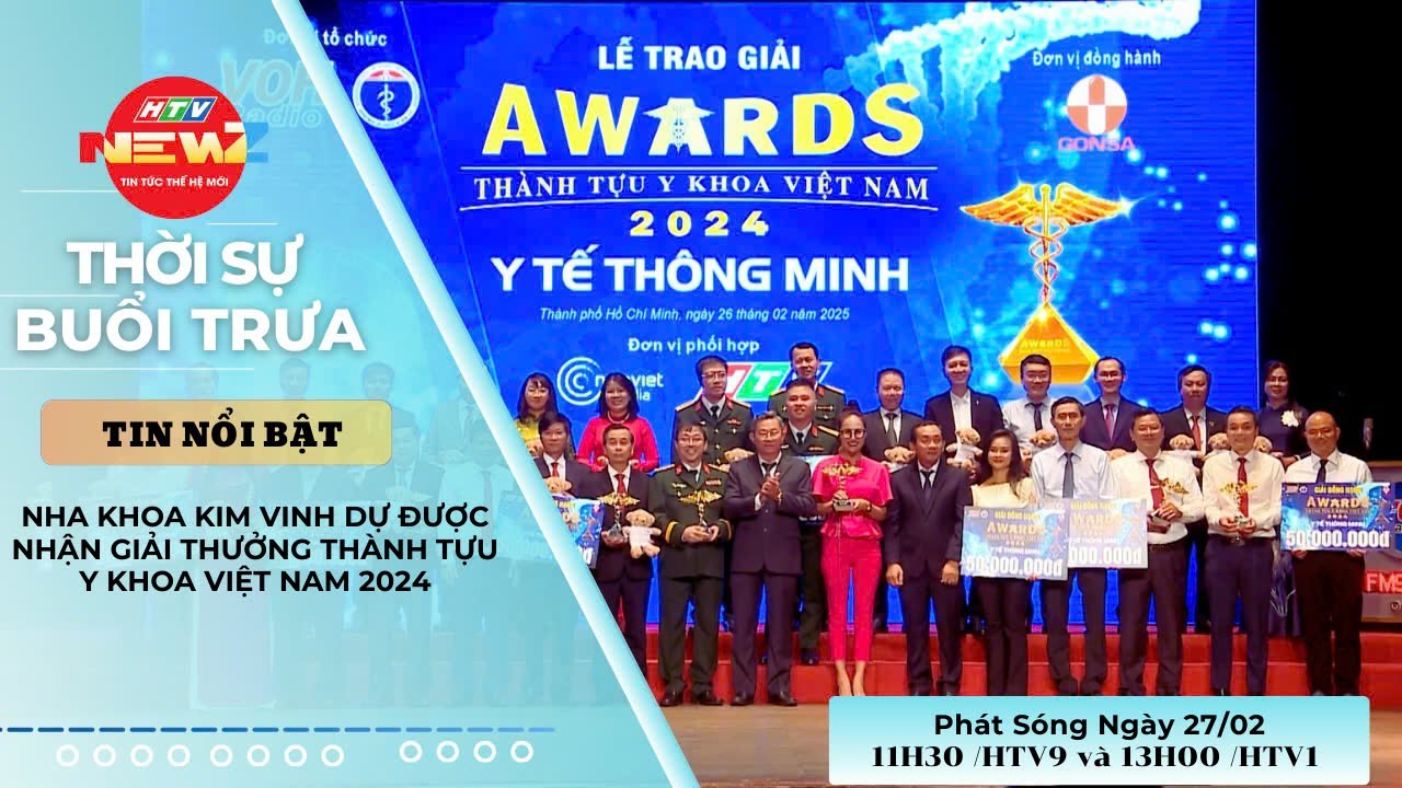 Nha Khoa Kim đạt giải thưởng Thành tựu Y khoa Việt Nam 2024 do Sở Y tế TP.HCM tổ chức