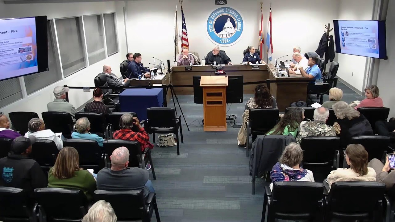 City Council Special Meeting - Fire Dept. 2/2/2026