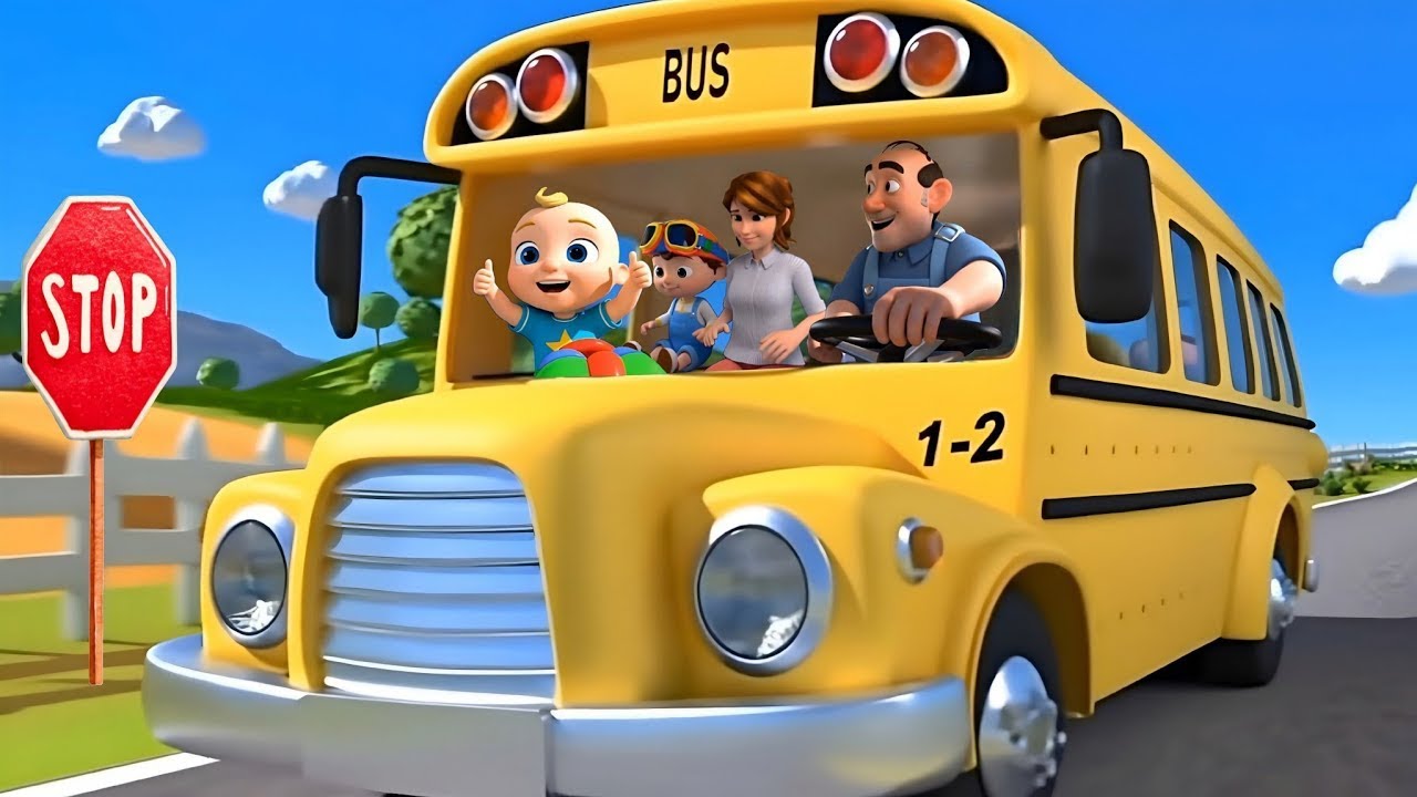"🎶 Wheels on the Bus Go Round & Round | Ultimate Kids' Rhymes Adventure! 🎉"