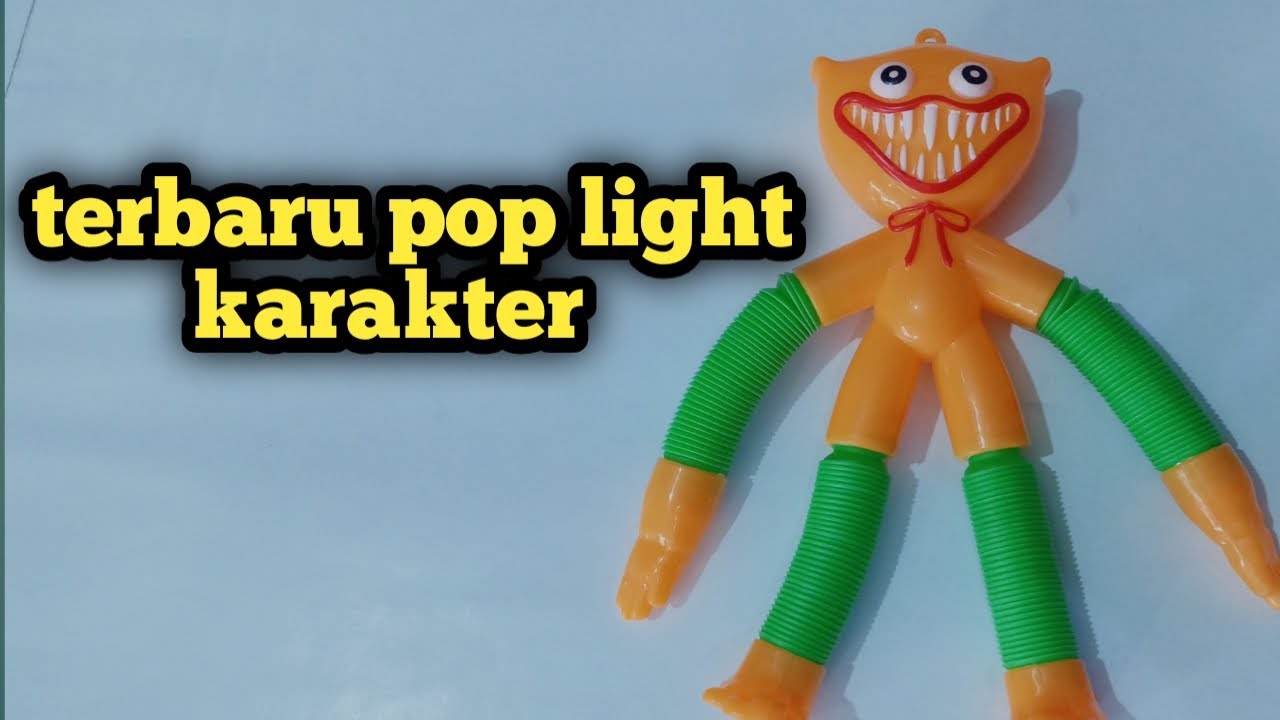 unboxing pop light karakter moster among as light up pop tubes pop pipes mainanlampu stik pipaselang