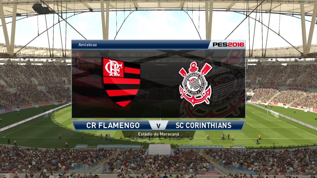 PES 2016 Maracanã Estádio - FLAMENGO VS CORINTHIANS - Modo Estrela - Playstation 4