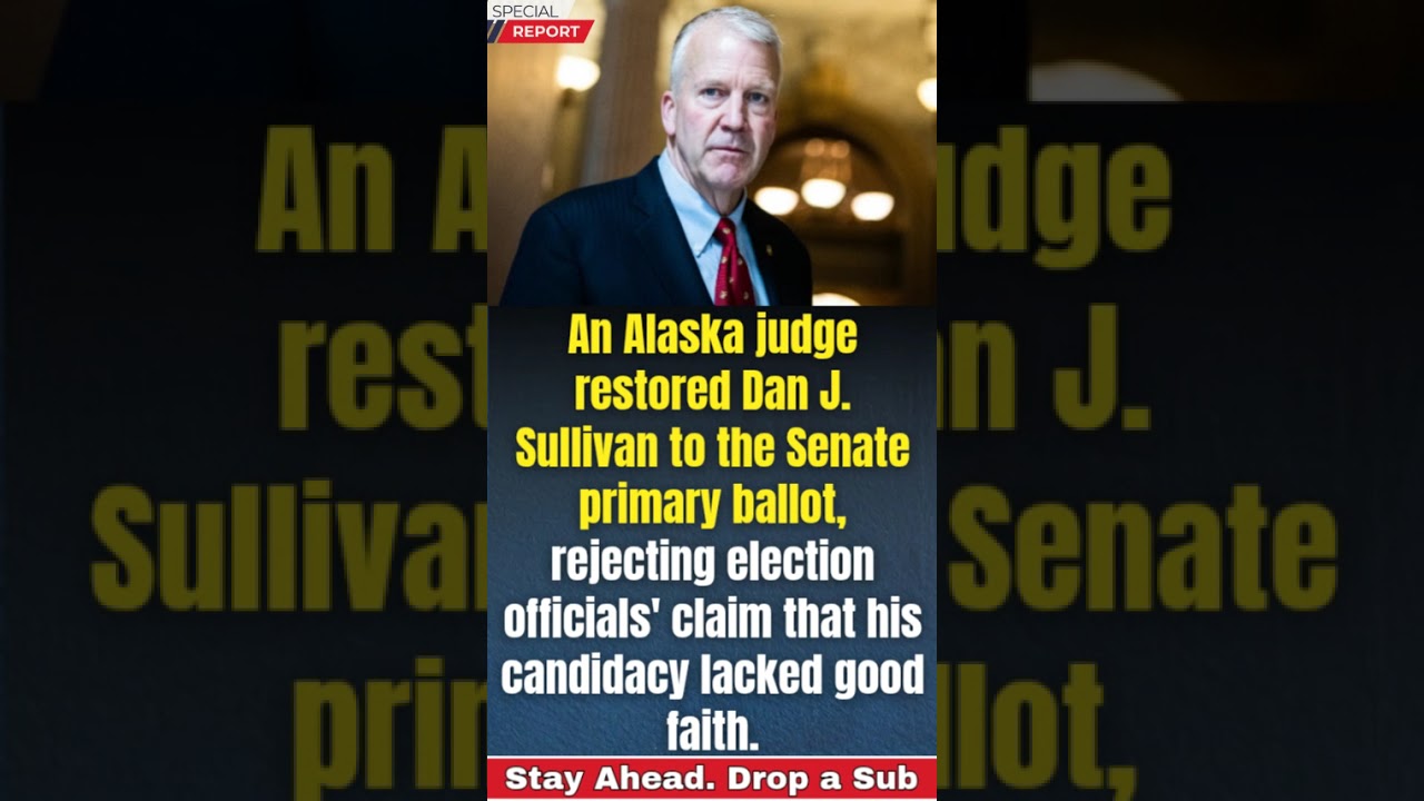 Judge Reinstates Dan Sullivan Challenger in Alaska Senate Race