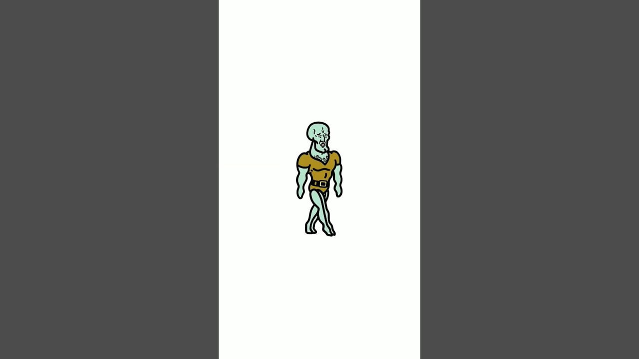 Drawing Handsome Squidward (The Two Faces of Squidward) in my art style #squidward #spongebob