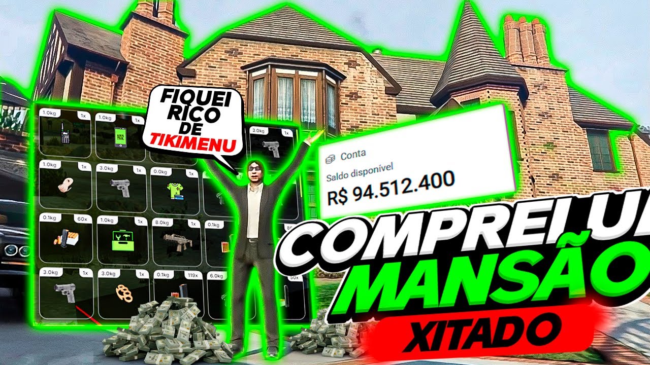 Fiz Muito DINHEIRO no GTA RP com o NOVO MOD MENU pra FIVEM! Funciona em Sessão SOLO do GTA RP
