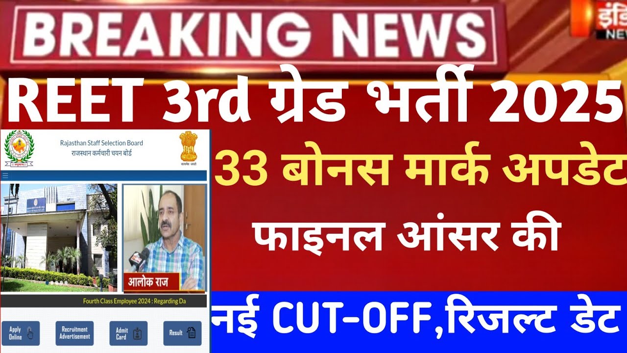  Reet 3rd grade Cut-Off 2026/Reet mains result 2026/Reet Mains CUT-OFF/Reet 3rd grade result 2026