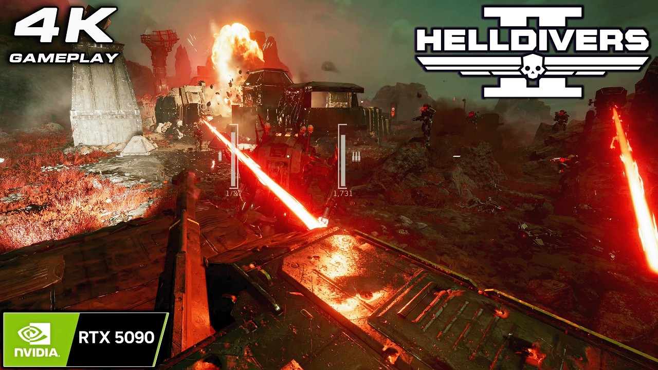 Helldivers 2: 4K Gameplay No Commentary ULTRA Settings | RTX 5090 P1190