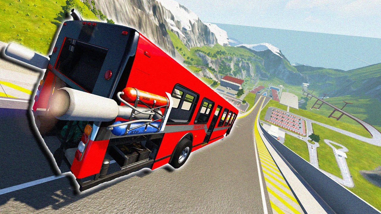 This ULTRA Powered City Bus Just Broke The Record On Car Jump Arena! - BeamNG Drive Mods