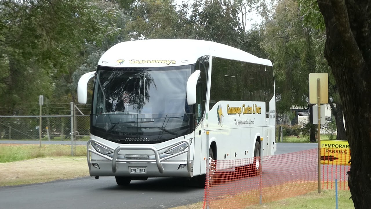 GC&T Volvo B7R (Marcopolo Audace 1050) CVL1824 arrives @ Busselton Hockey Stadium