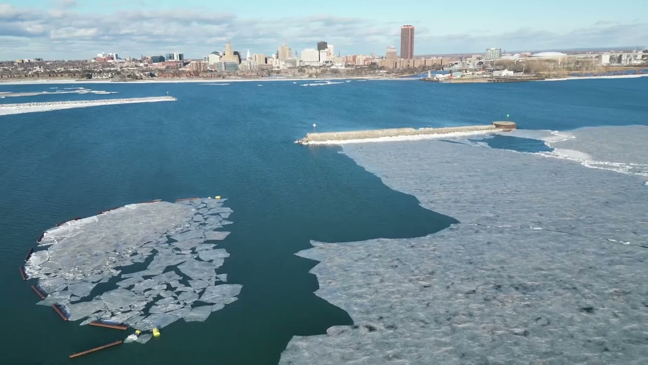 Ice Boom 'Holds Up' Amid High Wind Warning