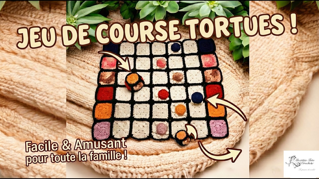 Jeux de course de tortues au crochet @Alextitia Tuto Crochet