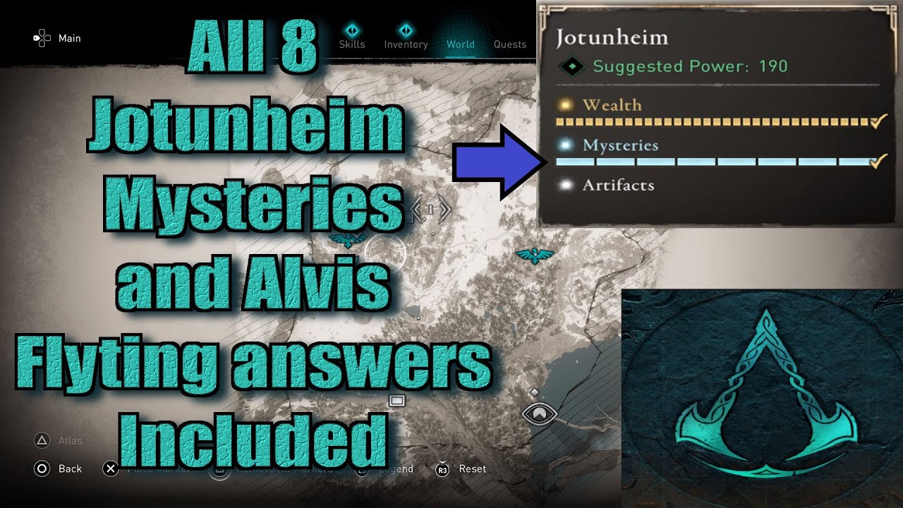 Assassin's Creed Valhalla All Jotunheim Mysteries Locations guide