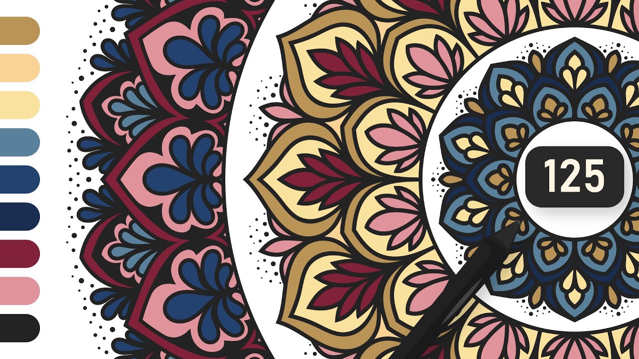 #SpeedArt 125 - Vintage Bloom #Mandala