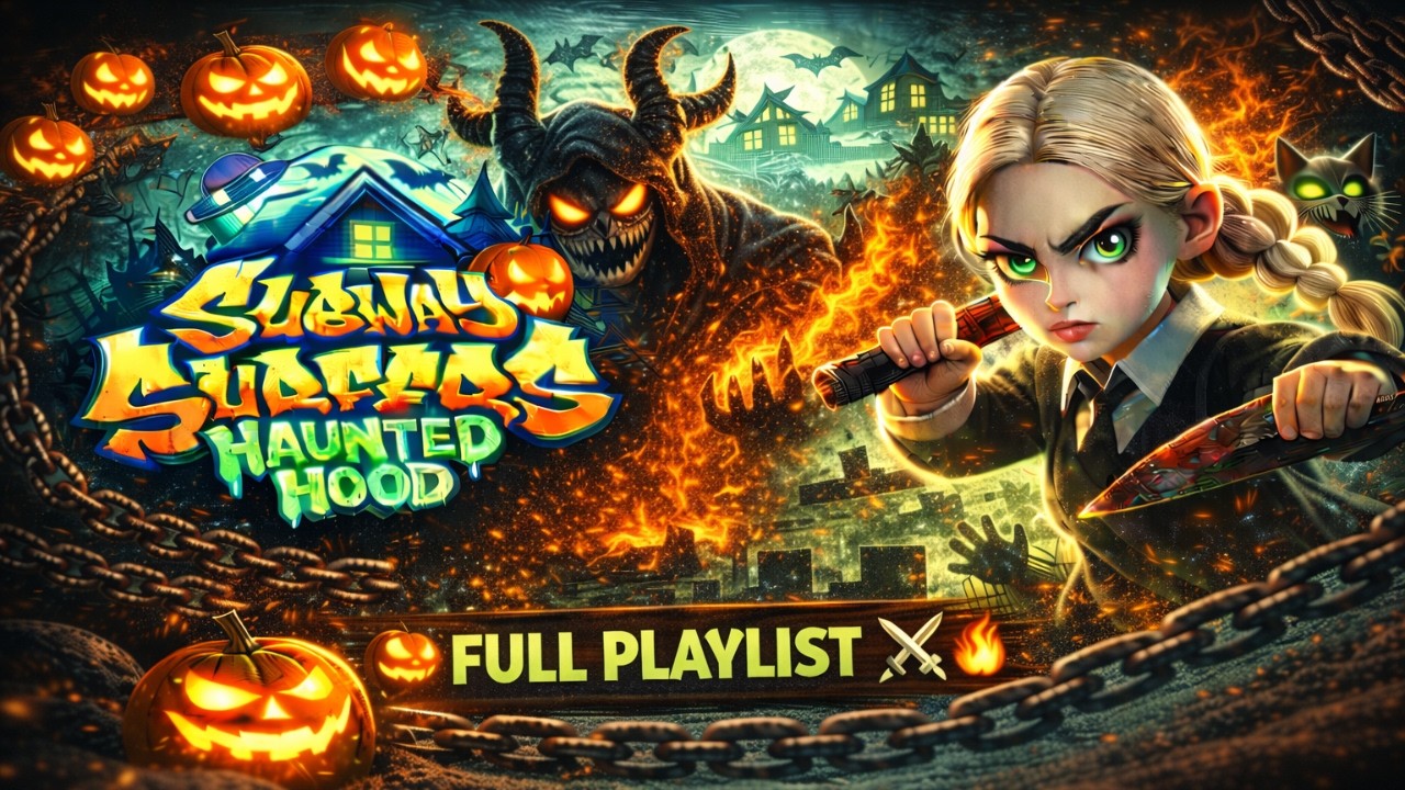 Subway Surfers Haunted Hood Full Series 👻 | 15 Days PC Gameplay | GameVerse