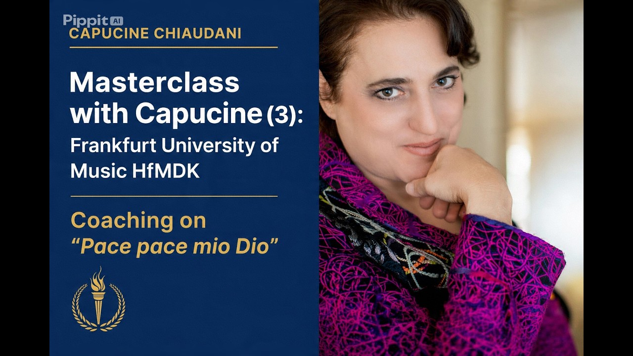 Masterclass with Capucine (3): Frankfurt Univeristy of Music HfMDK. Coaching on 