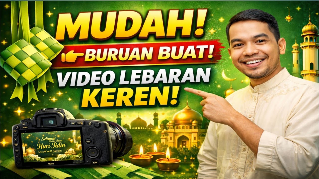 cepat dan mudah membuat vidio ucapan idulfitri