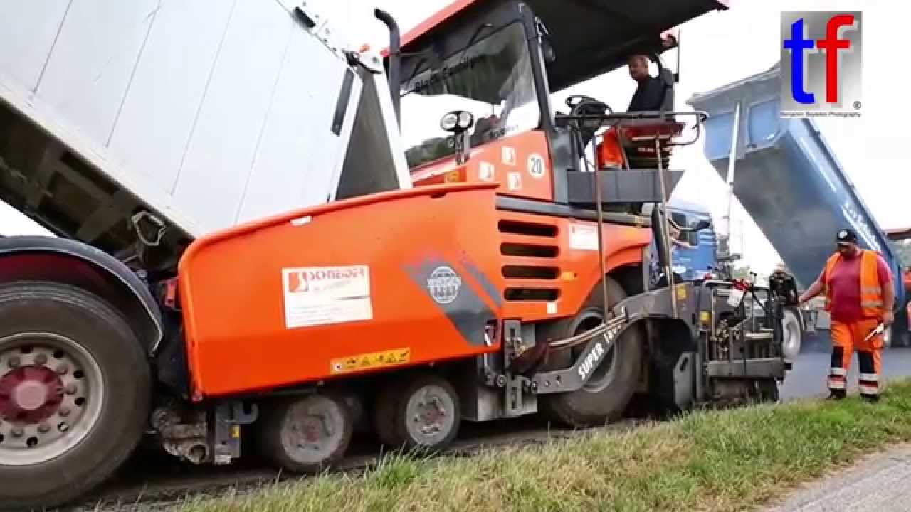 2x Vögele Super 1803-2, Bomag BW154 ACP, ... / Sanierung K1847 Leutenbach, 19.08.2015.