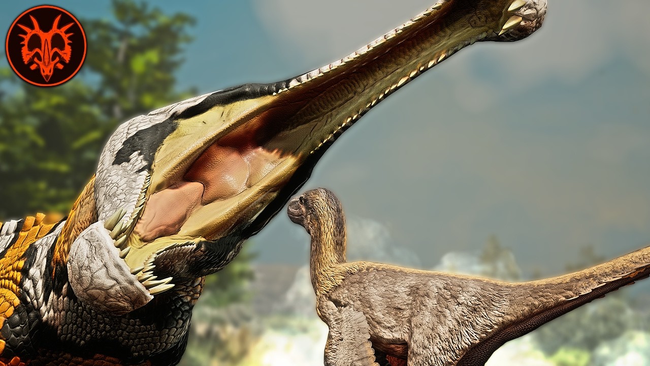 Survive The HUNGRY Sarco! | Path of Titans Sarcosuchus Dentist