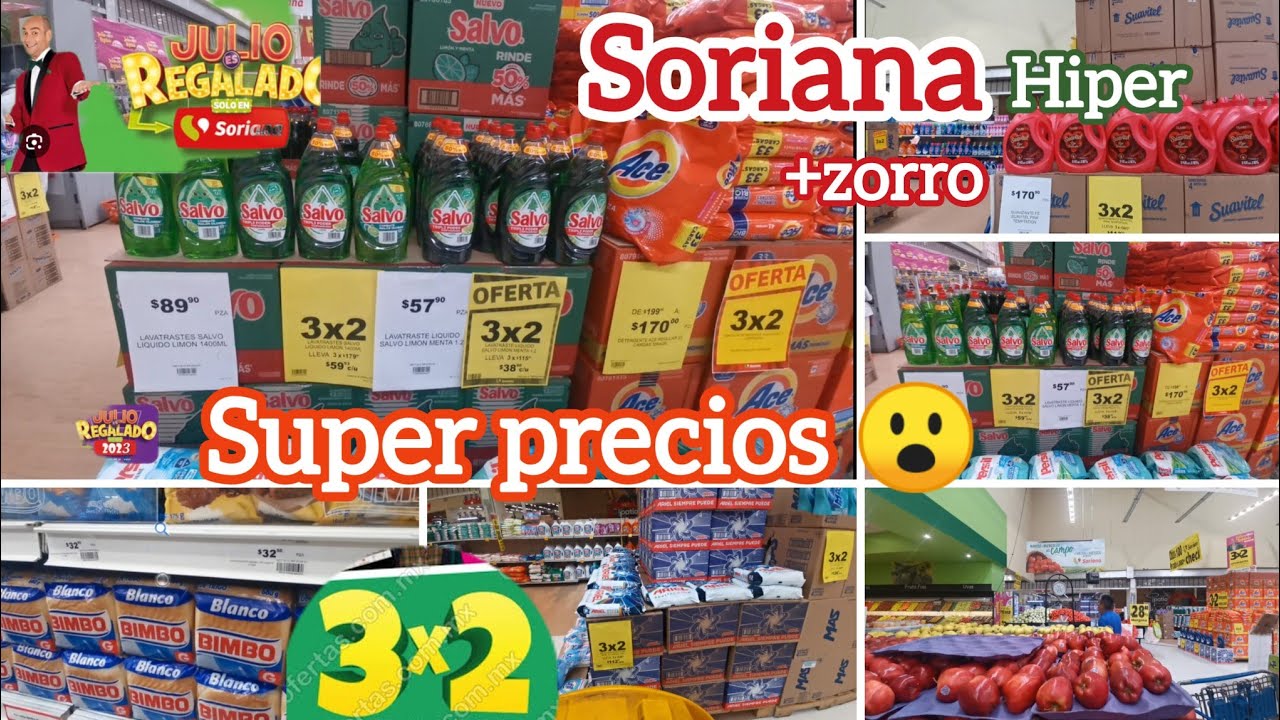 DESPENSA EN JULIO REGALADO SORIANA HIPER🛒TAMBIÉN COMPRAMOS EN EL ZORRO✅compara el mejor precio💰😃❤️