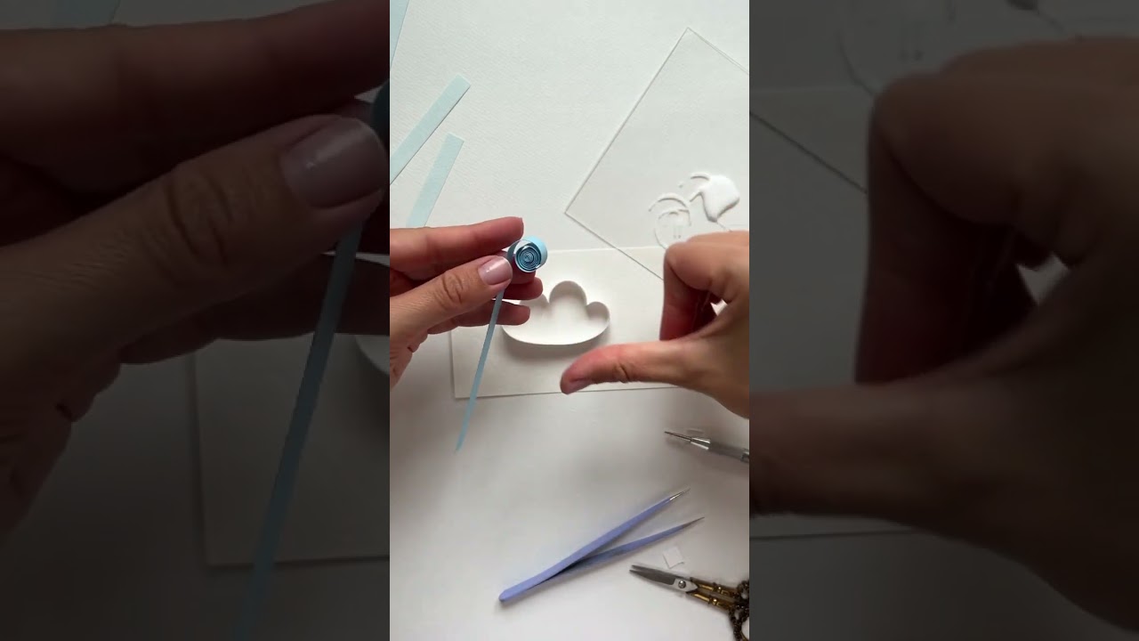 #quilling  cloud ☁️