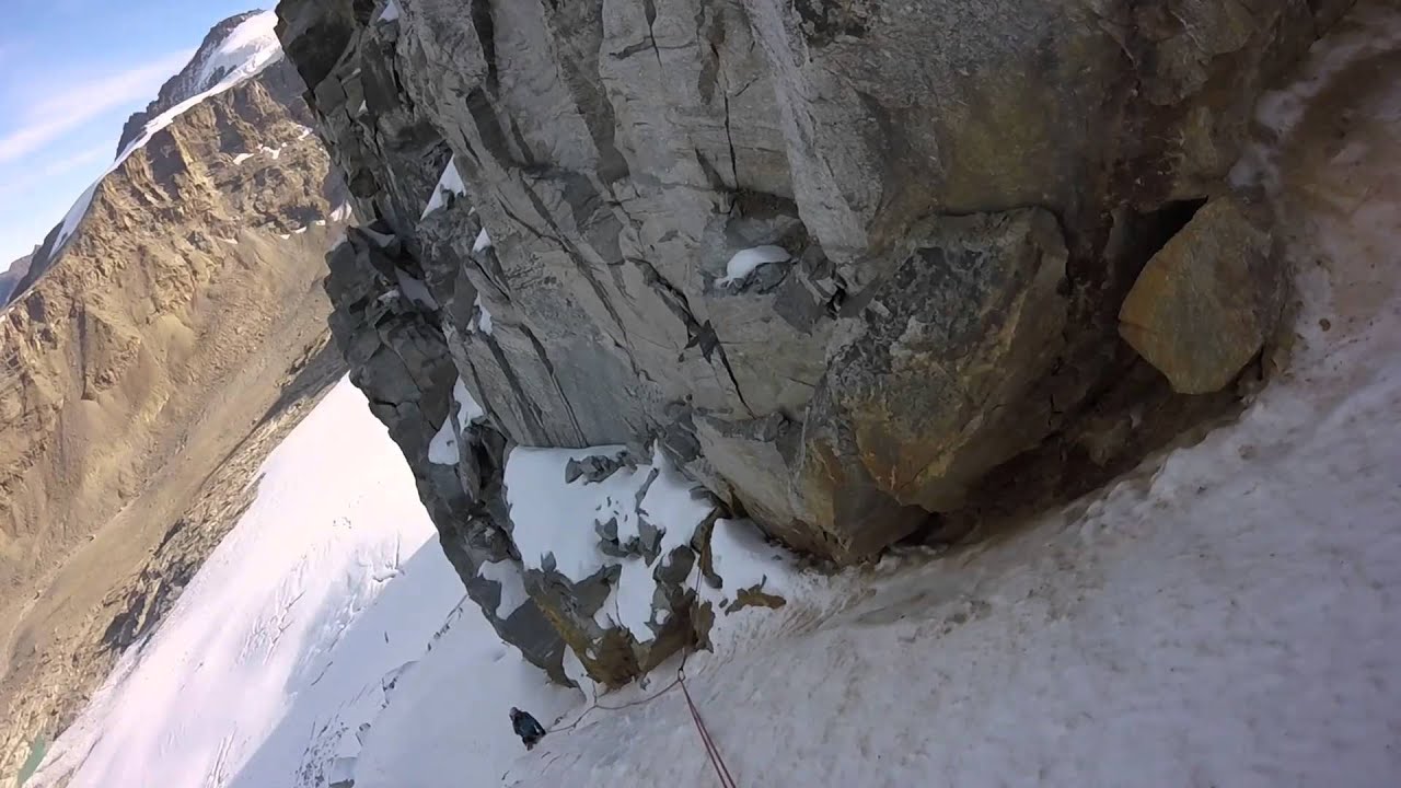 Ciarforon - Parete Nord, primo tiro del 