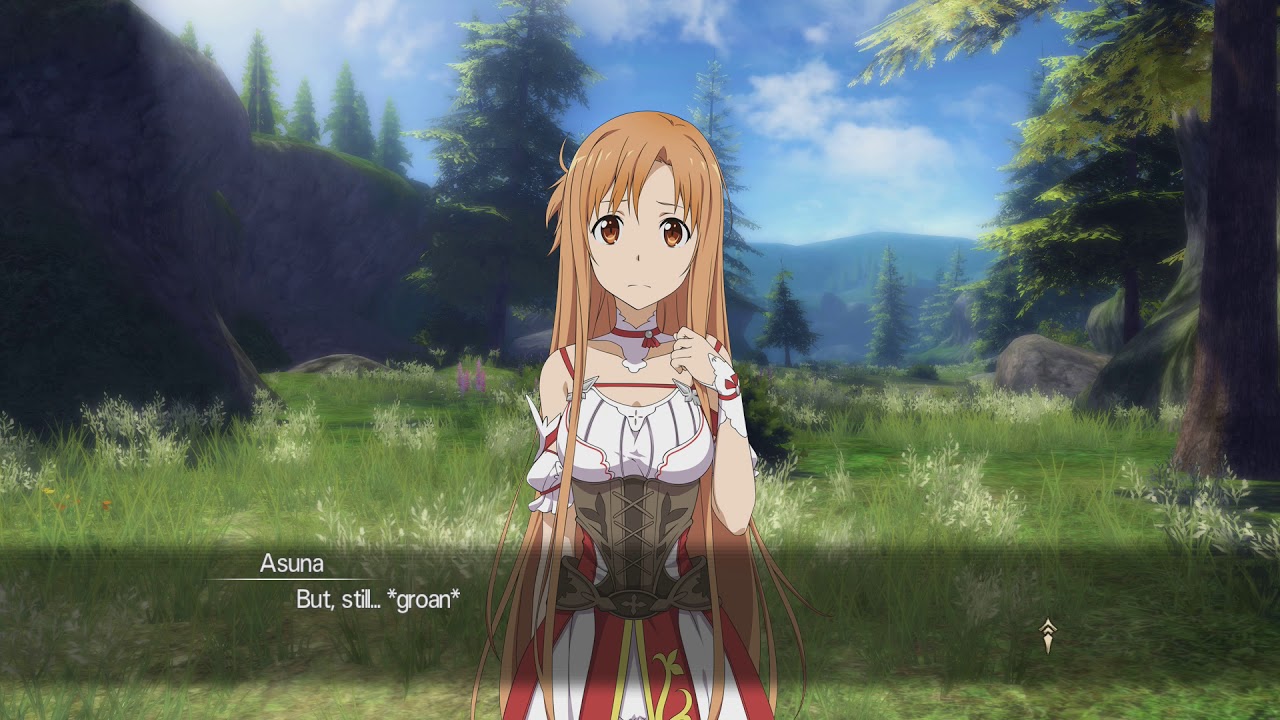 Sword Art Online Hollow Realization Asuna Cream Bread Scene