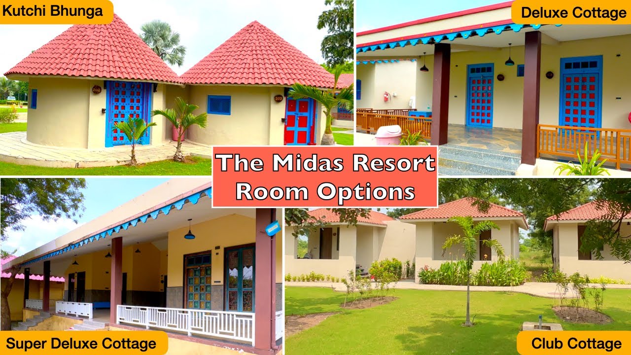 The Midas Resort Parvati Hills Stay Options | Kutchi Bhunga | Deluxe - Super Deluxe - Club Cottages