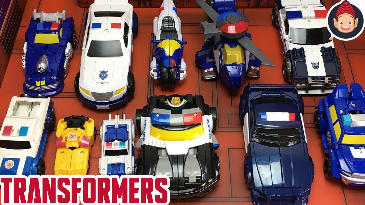 Transformers Toys Police Cars Collection With Chase Bumblebee Whirl Barricade トランスフォーマー 變形金剛