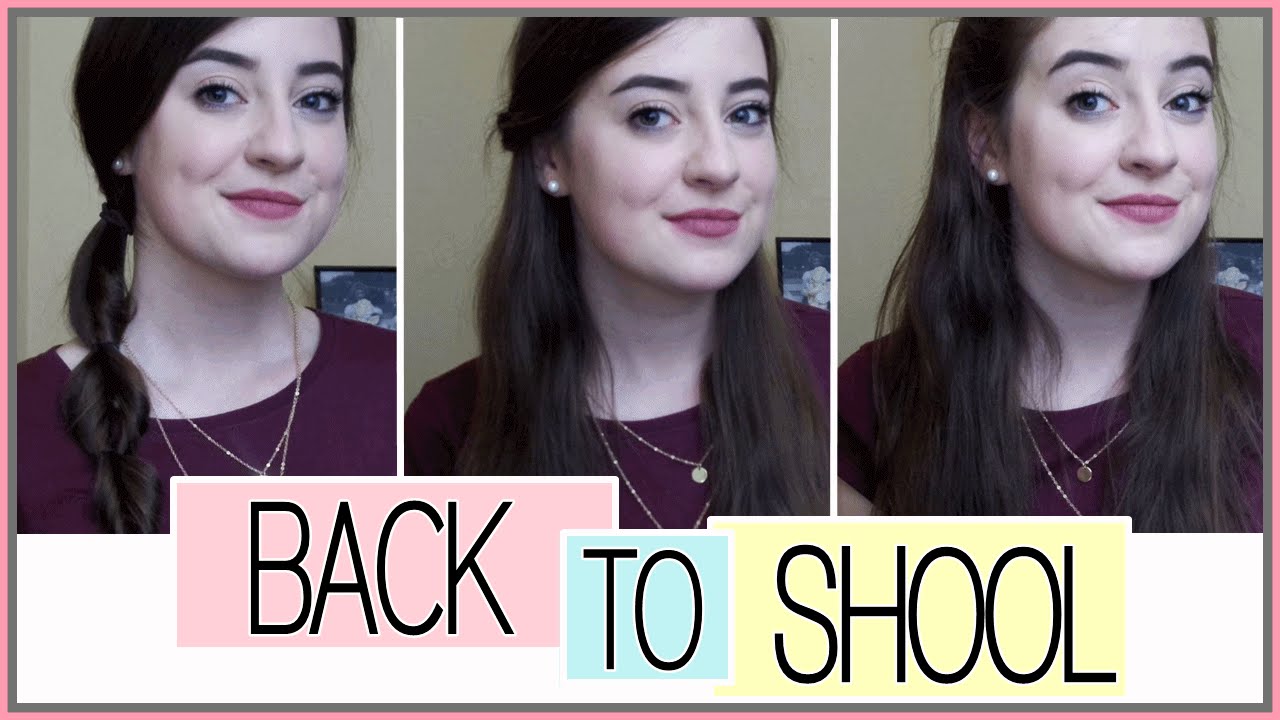 BACK TO SCHOOL 2016 - PROSTE FRYZURY W 3 MIN!