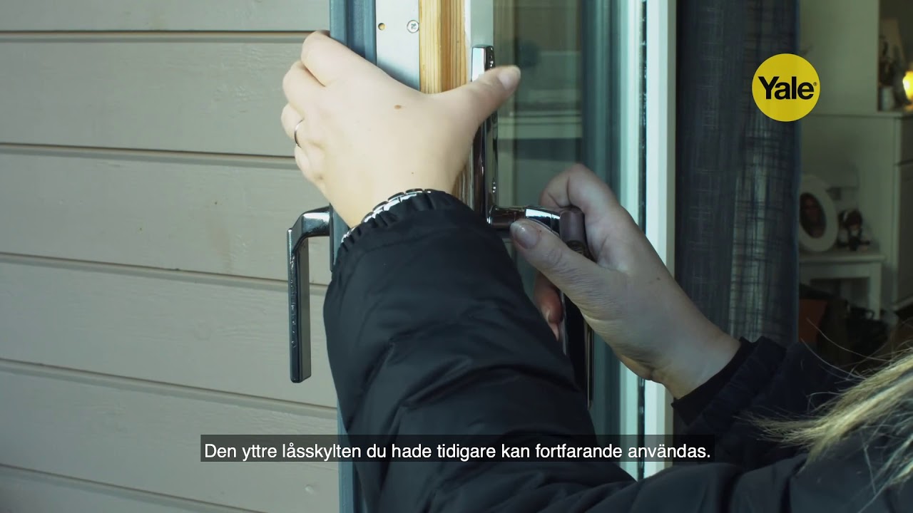Montering av Yale Code Handle för balkong och fönster