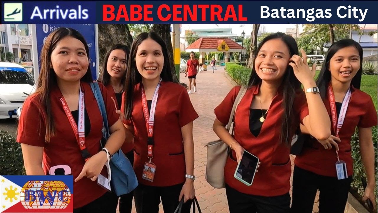 Ageing foreigner receiving female attention in Batangas City by friendly filipinas, Philippines.