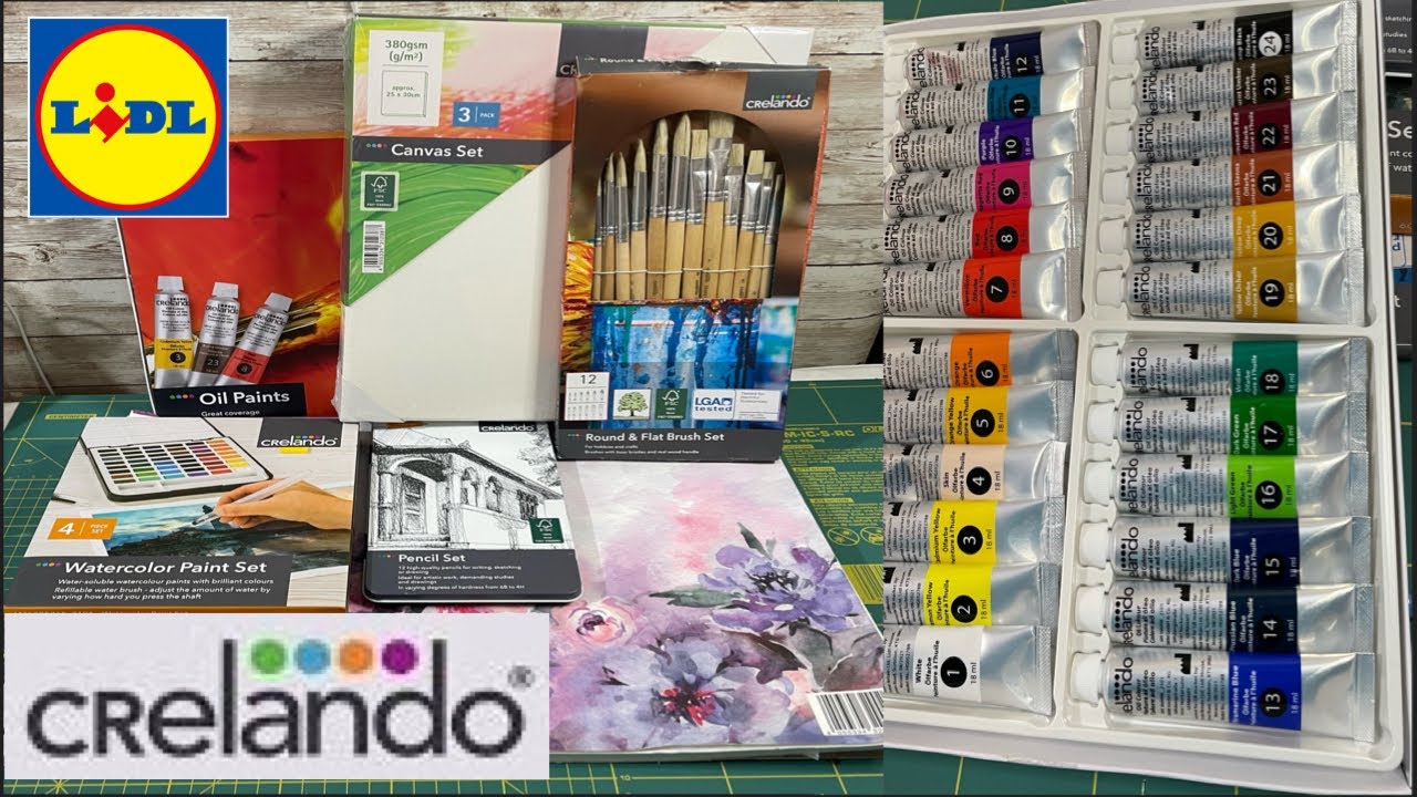 Crelando Art Supplies Haul - Lidl haul - Crelando haul / Lidl middle aisle find (art supplies)