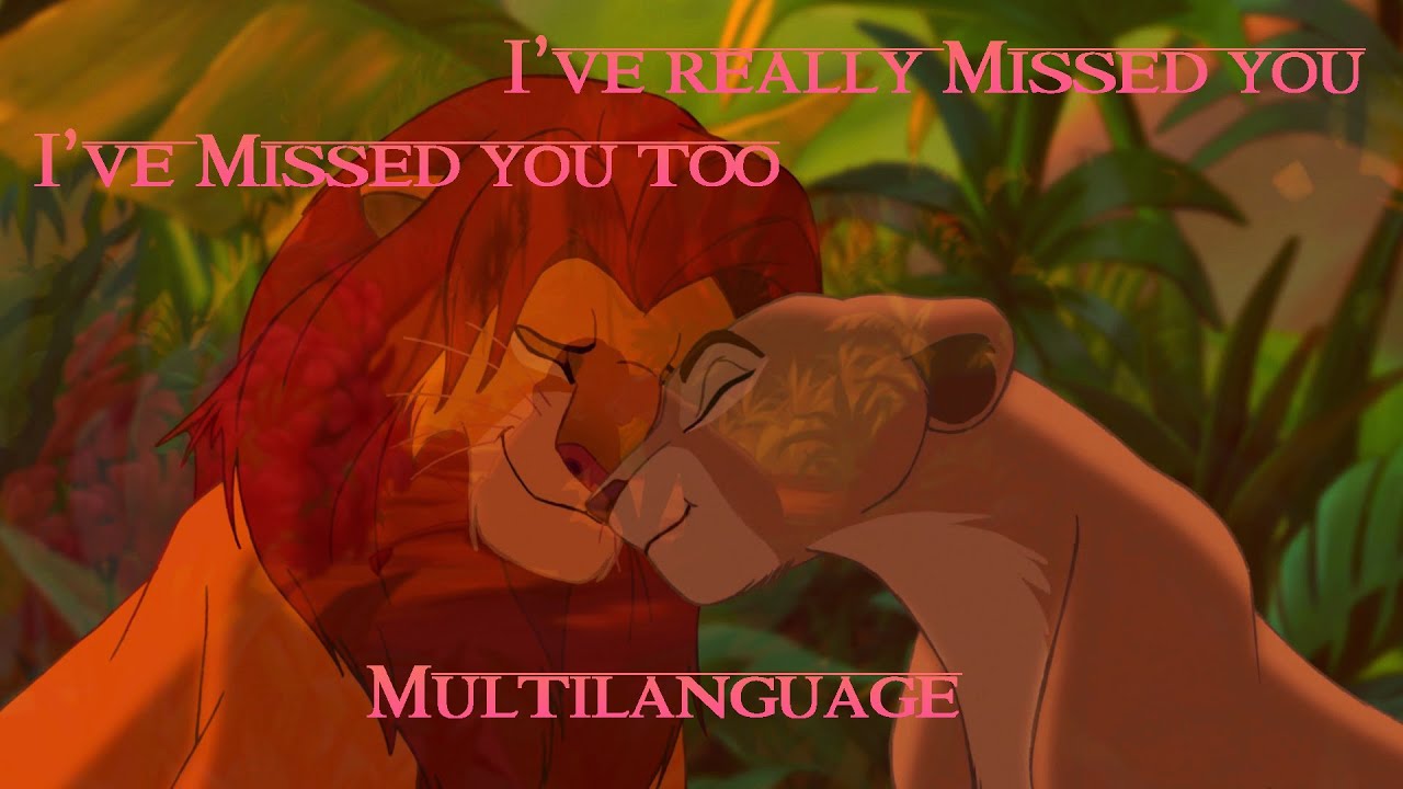 I've missed you - Lion King Multilanguage