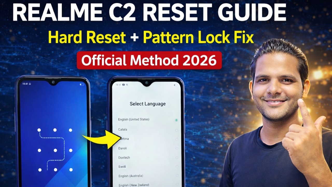 Realme C2 Lock Kaise Tode 🔥 Pattern/Password Unlock Without PC | 2026 Method