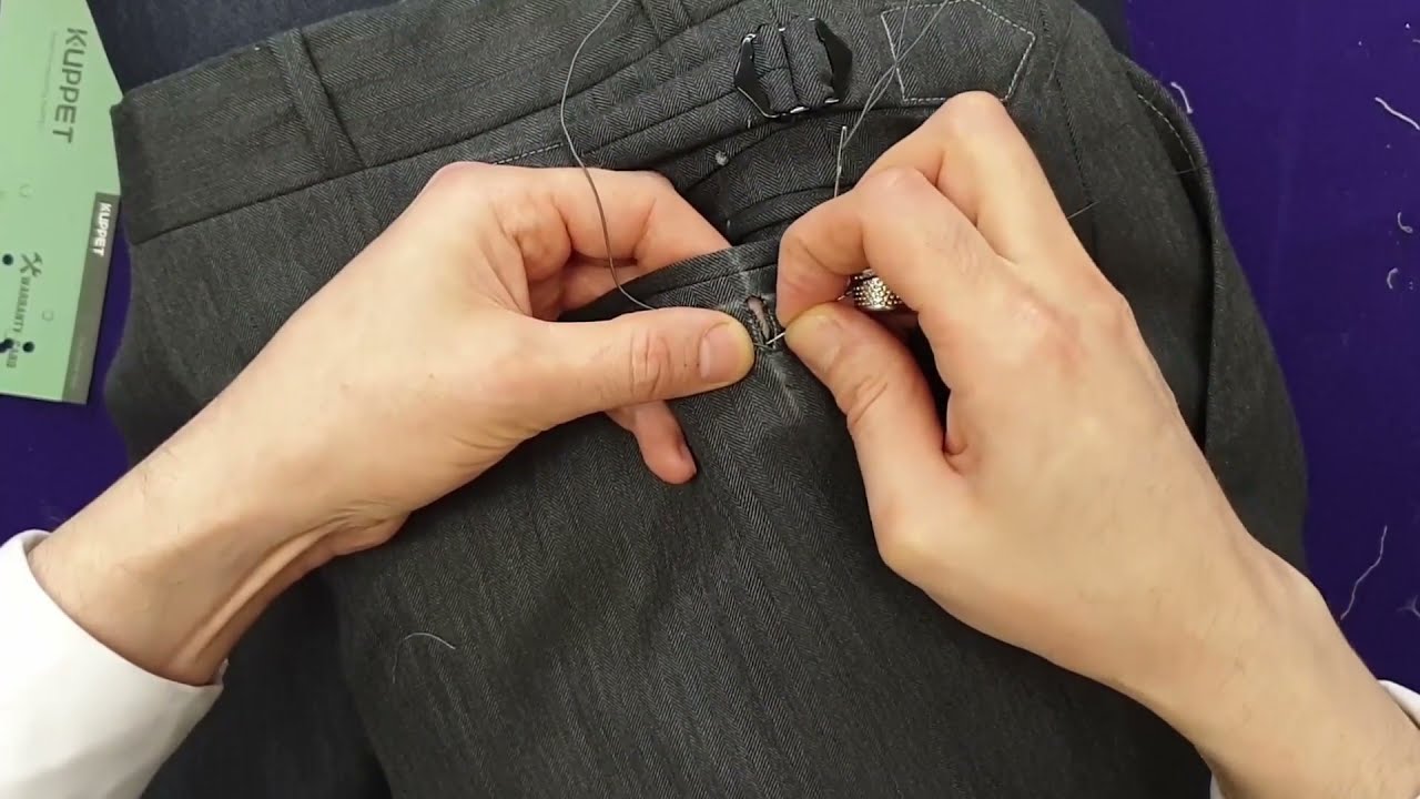 Men's Bespoke Trouser Making - Belt Loop Style 5