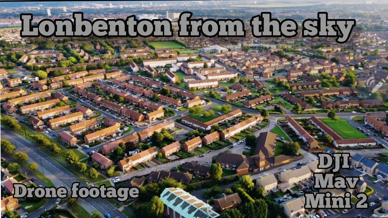 Longbenton aerial view 2021 dji mav mini 2 drone