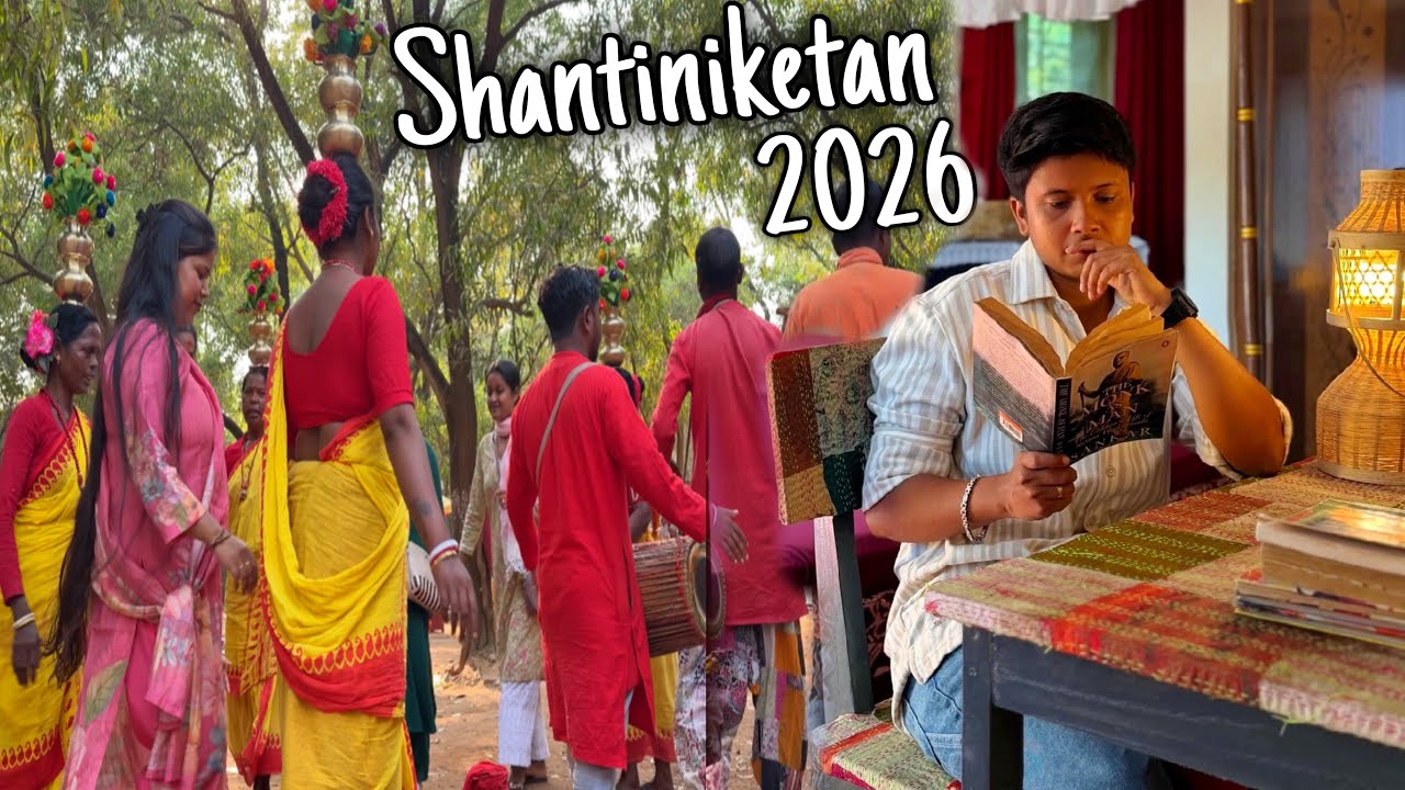 Shantiniketan 2026❤️শাল পাতায় খাসির মাংস,ভাত,আলু পোস্ত সাথে আরও অনেককিছু❤️Shantiniketan street food