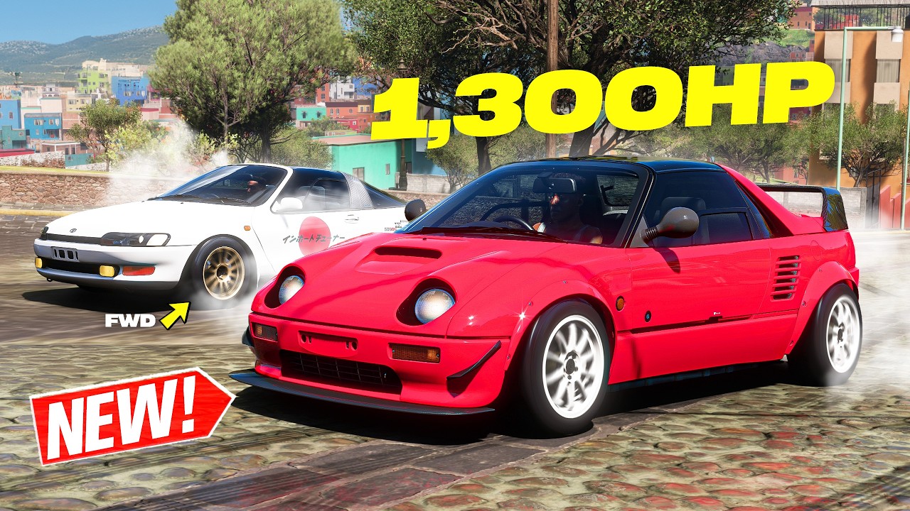 Forza Horizon 5 - NEW 1300HP Kei Cars! (Toyota Sera & Autozam AZ-1)
