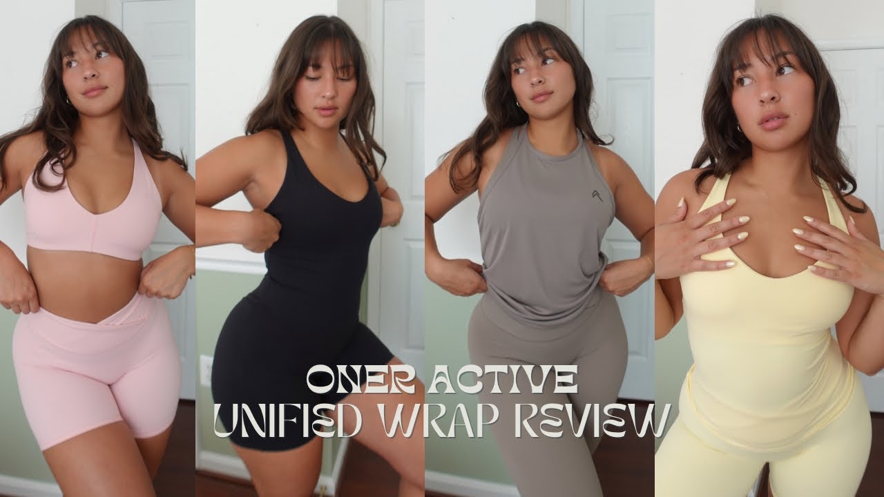 NEW ONER ACTIVE UNIFIED WRAP COLLECTION TRY-ON HAUL & REVIEW | pink, yellow, & one piece romper!!!!