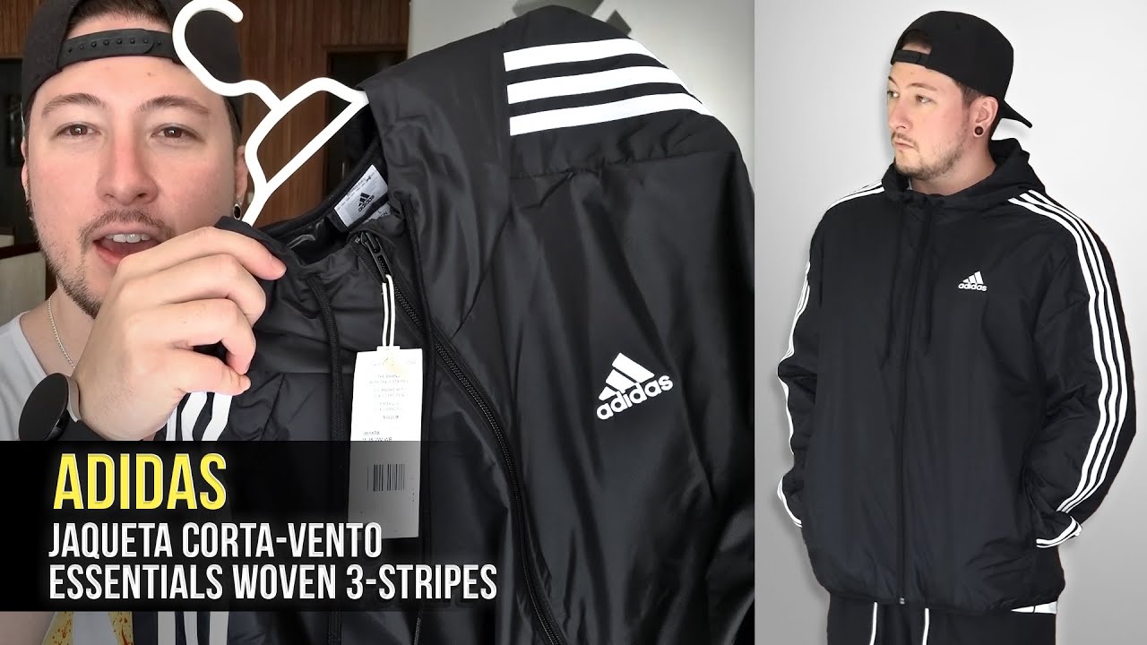 JAQUETA CORTA-VENTO ESSENTIALS WOVEN 3-STRIPES