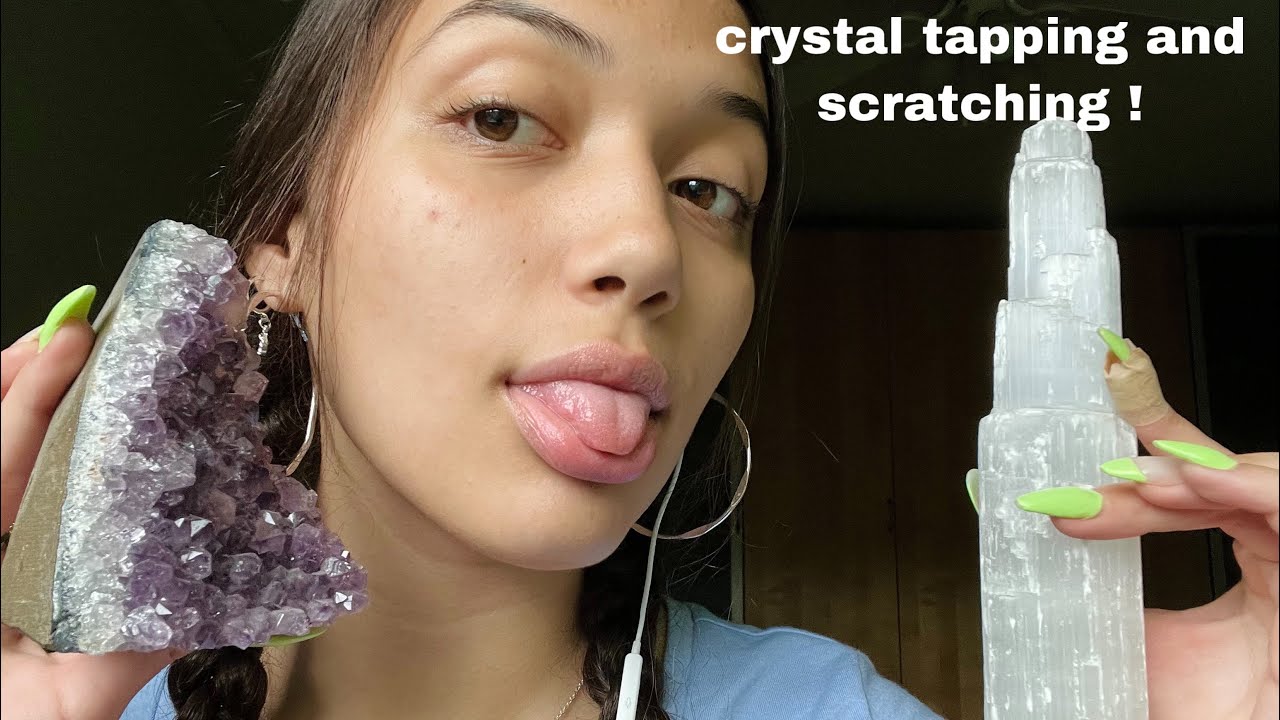 ASMR fast and aggressive crystal tapping and scratching !