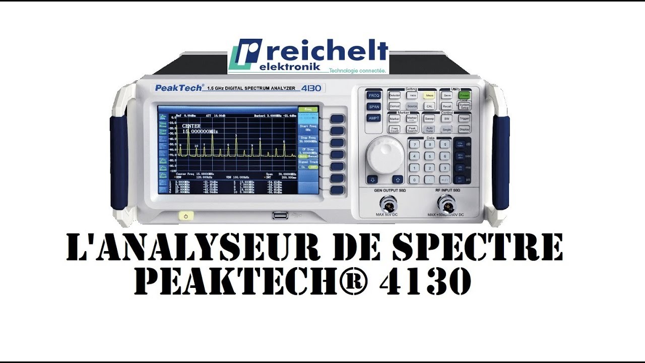 Cyrob: L'analyseur de spectre PEAKTECH 4130, merci Reichelt!